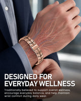 MagnetNova men's tire-inspired copper magnetic bracelet – product image 8