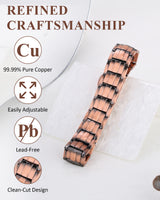 MagnetNova men's adjustable copper magnetic bracelet – product image 3