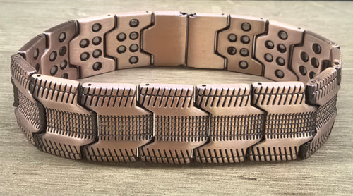 MagnetNova men's copper bracelet with 6X magnetic design