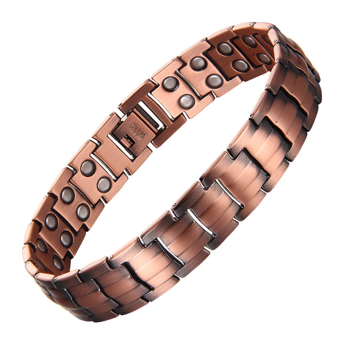 MagnetNova men's 3800 Gauss copper magnetic bracelet