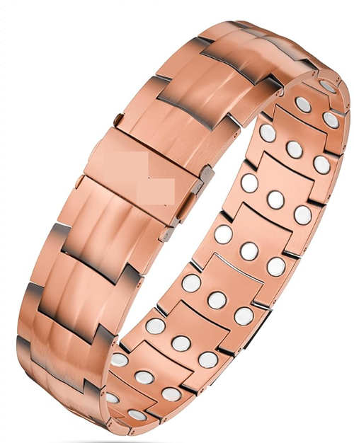 MagnetNova men's copper bracelet with 3X magnetic strength