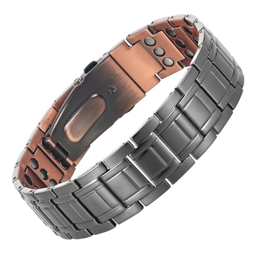 MagnetNova men's magnetic bracelet with 3X magnet design