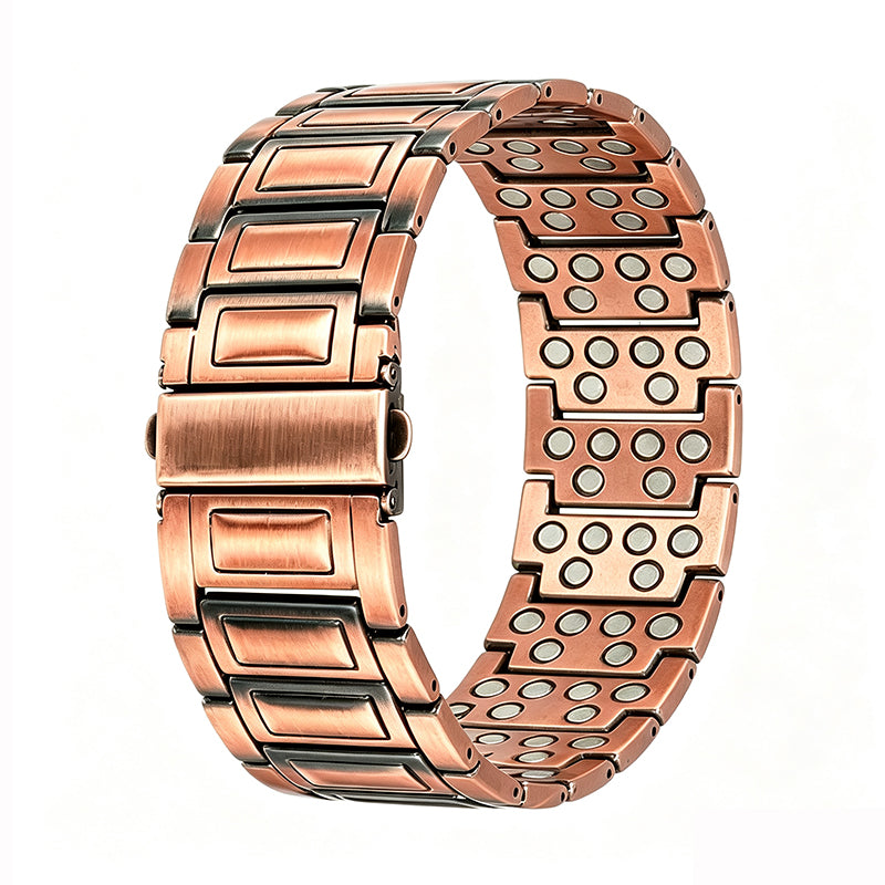 MagnetNova men's pure copper bracelet with 6X magnetic design