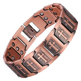 MagnetNova magnetic cross bracelet for men