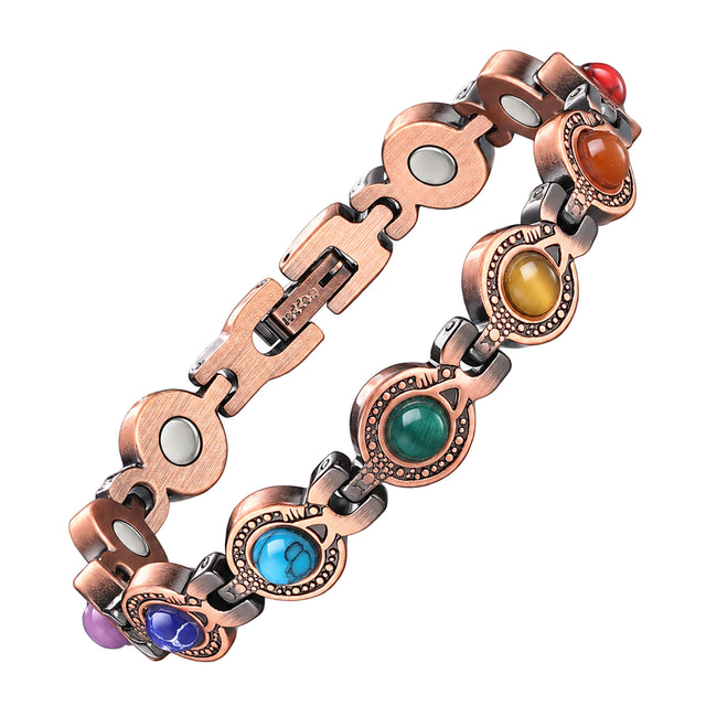 Copper Magnetic Chakra Bracelet for Women