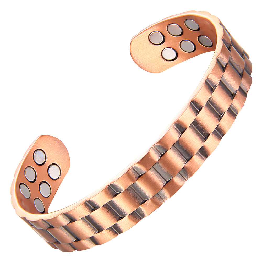 Men’s Copper Magnetic Bracelet with 18 Magnets