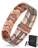 MagnetNova men's tire-inspired copper magnetic bracelet – product image 2